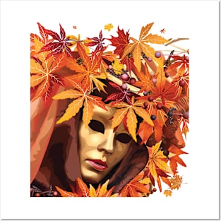 Mask Autumn Posters and Art